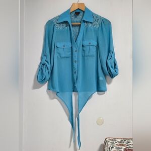 ✨ Y2K 2b bebe sheer blouse ✨